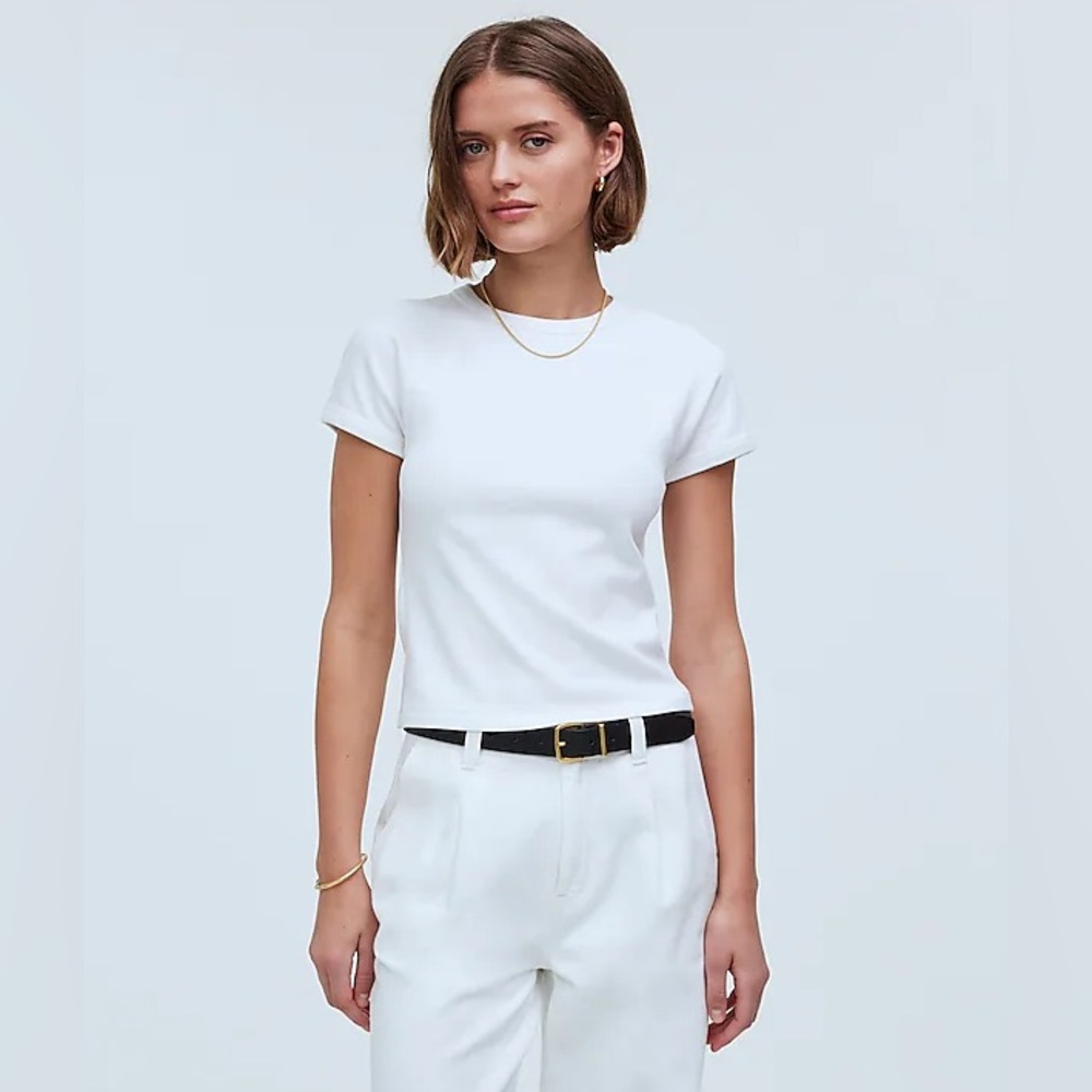 Madewell Raglan-Sleeve Baby Tee